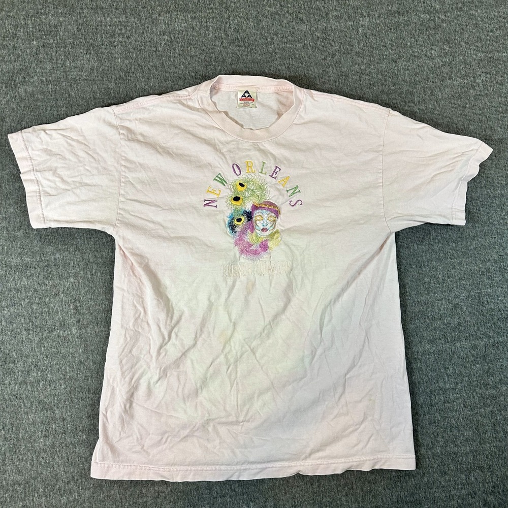 Vintage Alstyle‎ Apparel New Orleans French Quarter Graphic T-Shirt Mens Large